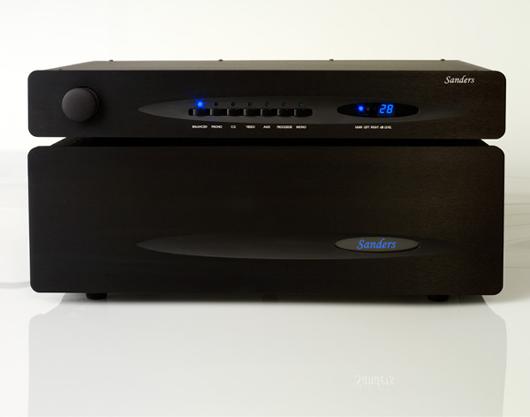 Sanders Sound Systems Amplifier and Preamplifier - Black